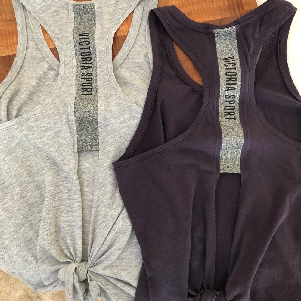 Victoria Sport Tie Back Tank Tops